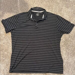 Puma Golf Black Striped Men's Polo Shirt XXL